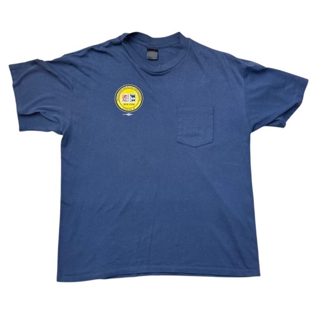 Bricklayers and Allied Craftworkers New York Local 5 Vintage union blue shirt XL